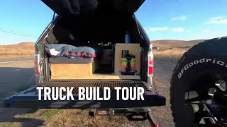 COMPLETED Truck Camper Build  Truck Camping [upl. by Dlopoel]