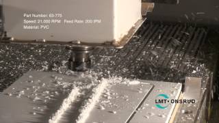 Cutting PVC using Onsrud 63775 by LMT Onsrud [upl. by Thoer]