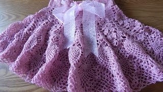 Falda Crochet para Niña con Piñas parte 2 de 3 [upl. by Citarella]