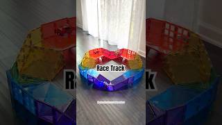 DIY Race Track with Magnetic Tiles magnetictiles diy racetrack cartrack [upl. by Clough]