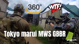 Airsoft GBBR TM MWSgameplay with 360camera [upl. by Nyrahs]