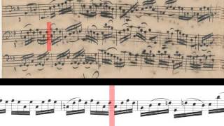 BWV 1007  Cello Suite No1 Scrolling [upl. by Sherrer]