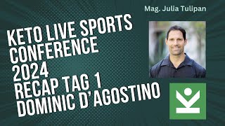 Dominic DAgostino at Ketolive Sports Conference 2024  Fueling Performance Carbs vs Ketones [upl. by Eleumas]