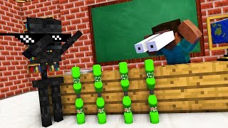 BOTTLE FLIP Challenge and Stupid Jokes in Minecraft [upl. by Loferski]