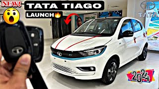 TATA LAUNCH🔥NEW CAR TATA TIAGO 2024 model price features looks kya hona wale hai [upl. by Quintin]