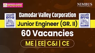 Damodar Valley Corporation Junior Engineer Recruitment 2024  DVC JE Vacancy 2024  Complete Details [upl. by Way]