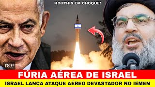 Israel Lança Ataque Aéreo Devastador no lémen [upl. by Eromle]