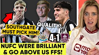 Dammm Anthony Gordon Incredible Lewis Hall Looking Quality Newcastle United 41 Burnley Reaction [upl. by Blanding]