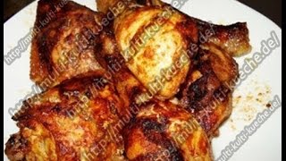 Hähnchenschenkel  Hähnchenkeulen aus dem Backofen  Chicken thighs  Grill Hähnchen [upl. by Pierce]