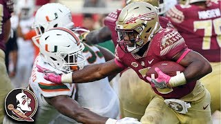 FSU RB Cam Akers Posts First 100Yard Game vs Miami [upl. by Malas]