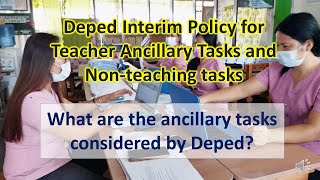 Deped teachers ancillary and nonteaching tasks [upl. by Adrien]