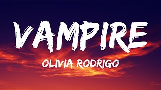 Olivia Rodrigo  vampire Lyrics [upl. by Jule]