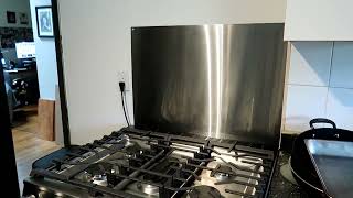 Stainless Steel Backsplash Range Hood Wall Shield for Kitchen [upl. by Dez]