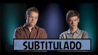 Thomas BrodieSangster Will Poulter  Maze Runner plays Know your costar Yahoo  SUBTITULADO [upl. by Aiclef]