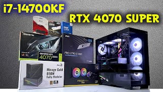 New i714700KF Rtx 4070 Super12GB Gaming Pc Build 2024 [upl. by Zaslow]