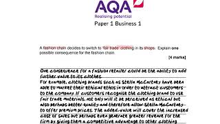 AQA Paper 1  no context questions [upl. by Eiddal408]