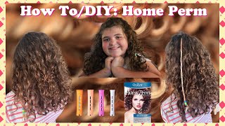 How To  DIY Home Curly Spiral Hair Perm [upl. by Perla]