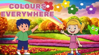 Colours Everywhere song  best cartoons for toddlers to learn English  learning songs  kids songs [upl. by Ley142]