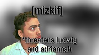 MIZKIF THREATENS LUDWIG WITH HITPIECE VIDEO [upl. by Mattie]