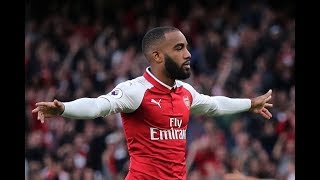 First Premier League Goal from Lacazette vs Leicester City [upl. by Alyl]