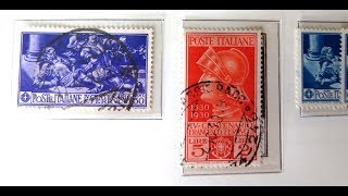 Briefmarken wertvoll Schatzsuche in Italien Briefmarkensammlung von Briefmarkenbörse München 2019 [upl. by Aislehc]