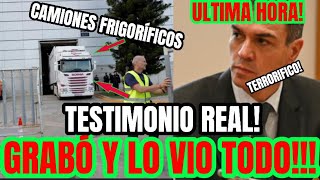 DIOS MÍO VECINA D VALENCIA CONFIRMA LO PEOR GRABA AL CAMION FRIGORIFICO D NOCHE PARKING BONAIRE DANA [upl. by Keyek]