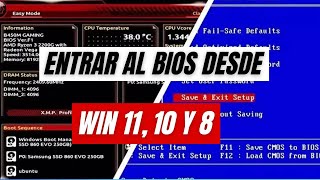 Cómo ingresar al BIOS desde Windows 11 10 8  Guía Rápida y Fácil🚀 [upl. by Hanfurd]