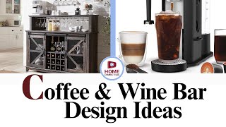 Making a Coffee and Wine Bar Station  Design Ideas Tips Howto [upl. by Ahsinik768]