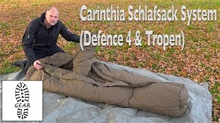 SchlafsackSystem „Tropen  Defence 4“ von Carinthia [upl. by Sinclair]