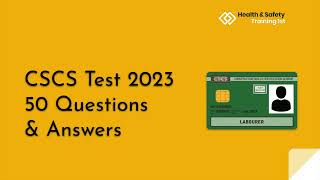 CSCS Green Card Practice Test 2023  50 Questions amp Answers [upl. by Schweiker]