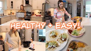 HEALTHY CROCKPOT MEALS 3 EASY RECIPE IDEAS VEGETARIAN AND CHICKEN [upl. by Mirabelle]