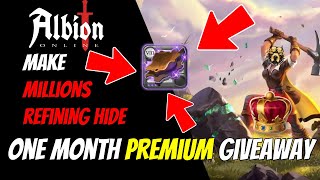 Make MILLIONS Refining Hide to Leather  Albion Online [upl. by Emmuela]