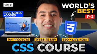 CSS Complete Tutorial in Hindi🔥10 Animated Projects  Mega Responsive Website  P2 [upl. by Eiuol]