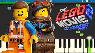 LEGO Movie 2  Catchy Song  EASY Piano Tutorial [upl. by Aihtniroc396]