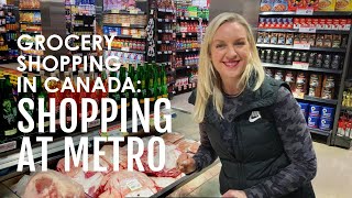 GROCERY SHOPPING IN CANADA Shopping at Metro [upl. by Mccullough]