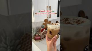 Gingerbread Iced Latte at home🏡 🤎☕️ icedcoffeerecipe christmasdrinks icedlatte gingerbread [upl. by Ymereg]