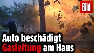 Polizisten werden von Gasexplosion überrascht [upl. by Luci]