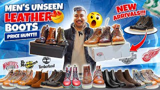 Part  2✅️Mens Rare Boots CollectionHeaven For Leather Boots LoverPrice Hunt 2024Sneakers Point [upl. by Ardiekal]