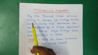 Thevenins Theorem in tamil  Network Theorem  Lecture8 [upl. by Azeel116]