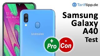 Samsung Galaxy A40  Test deutsch [upl. by Enneicul143]