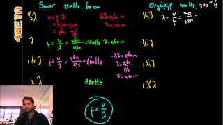 Natuurkunde  trillingen  muziekinstrumenten  deel 2  het rekenwerk [upl. by Alurta]