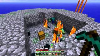 Minecraft Sky Islands PL part 6  Spawner potworów [upl. by Htiaf]