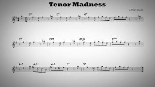 Tenor madness  Play along  Eb instruments [upl. by Henghold]