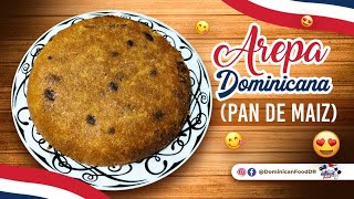 Receta  Arepa Tradicional Dominicana super fácil y sabrosa 🏠 [upl. by Nahta]