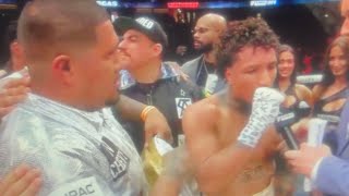 AMADO VARGAS IMMEDIATE REACTION TO KNOCKING OUT RYAN GARCIA BROTHER SEAN POST FIGHT INTERVIEW [upl. by Korella706]