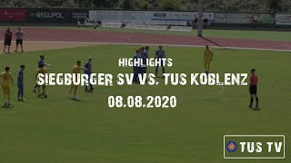 Siegburger SV 04  TuS Koblenz 11  Highlights  3 Testspiel 20202021 [upl. by Alyled]