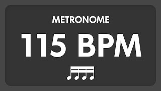 115 BPM  Metronome  16th Notes [upl. by Lavud]