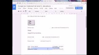 GOOGLE DOC TRAITEMENT DE TEXTE 9 les tabulations cours IFAD [upl. by Rahel]