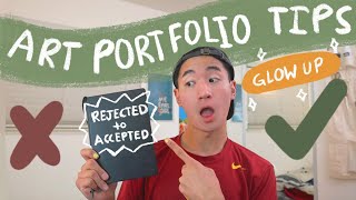 Comparing My Rejected and Accepted Art Portfolios  Art Portfolio Tips 🎨🖌 [upl. by Kat]