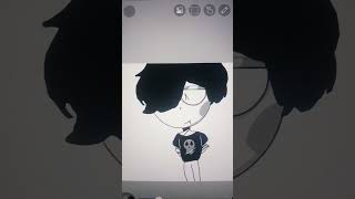 Kyle try an Emo style 💀  Kyle amp Akane  animation  art [upl. by Anabal]